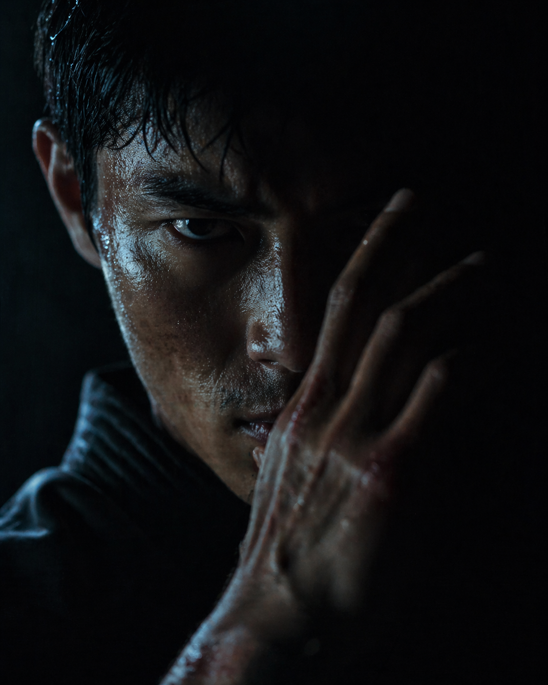Martial arts close-up, mastery through repetition